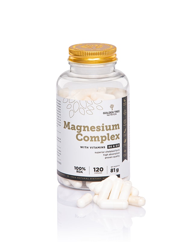 Horčik Magnesium Complex s vitamínem B6 a D3 – tobolky