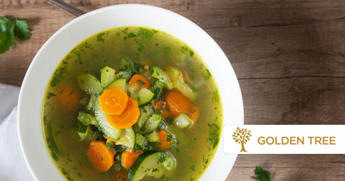 Jemná zeleninová polévka s bylinkami